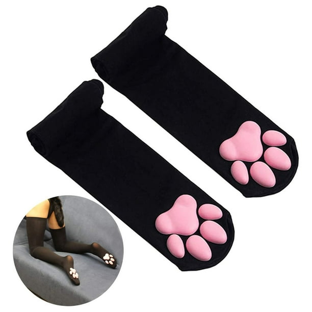 Cute Cat Paw Pad Socks Thigh High Socks Women Over Knee Socks Women Long